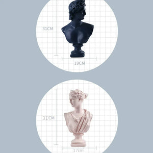Ancient Greece European Resin David Venus Head Statuees Decoration Statues for decoration Home acacuss