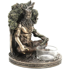 Ancient Rome Cernunnos Sitting Statue Sculpture Celtic God Candles Holder Mythology Goddess Desktop Home Decor Crafts Figurine acacuss