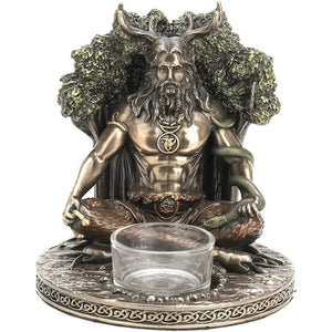 Ancient Rome Cernunnos Sitting Statue Sculpture Celtic God Candles Holder Mythology Goddess Desktop Home Decor Crafts Figurine acacuss