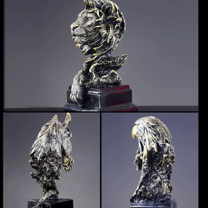Animal Sculpture Home Living Room Entrance Proch Decoration Furnishings European Modern Lion Eagle Horse Statue Crafts regal acacuss