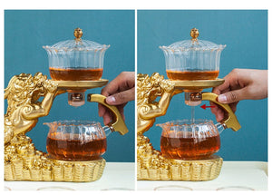 Antique Tea Set for adults | Oriental Dragon TeaPot | Chinese Vintage Tea Set acacuss