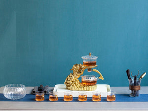 Antique Tea Set for adults | Oriental Dragon TeaPot | Chinese Vintage Tea Set acacuss