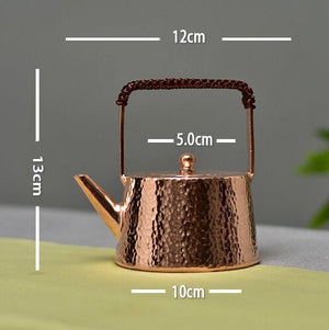 Antique copper tea kettle acacuss