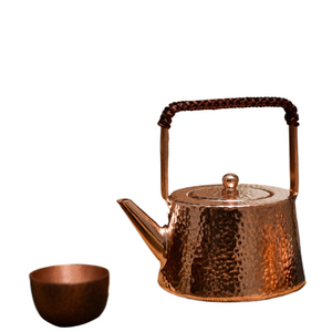 Antique copper tea kettle acacuss