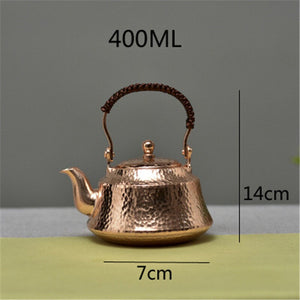 Antique copper tea kettle acacuss