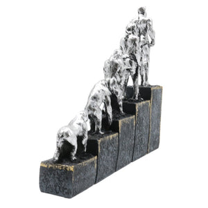 Ape Man Evolution Figure Sculpture Resin Crafts Office Decoration Living Room Retro Desktop Decoration acacuss