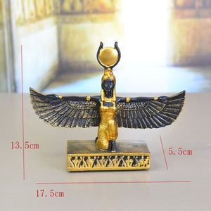 Aqumotic God of War Horus Isis Son Statue Decor Memorial Ancient Egyptian Mythology 1pc Eagle Snake Scepter Decorations acacuss
