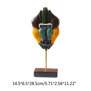 Art Crafts Face Statue Model Figure Sculpture Home Livingrooms Art Ornaments acacuss