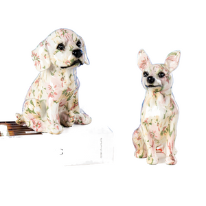 Art Graffiti Creativity Modern Colorful Bigger Chihuahua Statue Wholesale Office Ornaments Printing Resin Dog Home Decor Crafts acacuss