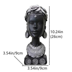 Art Sculptures And Statuettes Home Decor Decorative Statue For Living Room Figures For Decoration Table Desk African Black Women acacuss