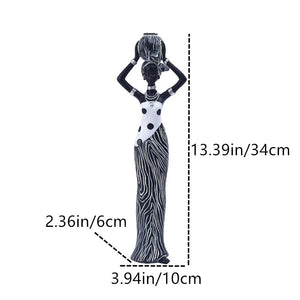 Art Sculptures And Statuettes Home Decor Decorative Statue For Living Room Figures For Decoration Table Desk African Black Women acacuss