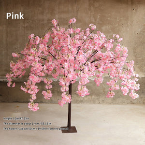 Artificial Cherry Blossom Tree Wedding Decoration Simulation Flower Mall Hotel Party Decoration Home Wishing Tree Decoration acacuss