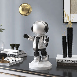 Astronaut Figure Toy Statues Astronaut Room Decoration Figurine Desktop Decor Sculpture Nordic Indoor Christmas Ornaments acacuss