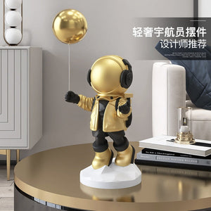 Astronaut Figure Toy Statues Astronaut Room Decoration Figurine Desktop Decor Sculpture Nordic Indoor Christmas Ornaments acacuss