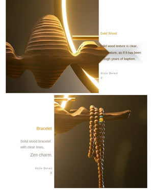 Backflow holder for incense sticks - Chinese Zen Monkey King acacuss