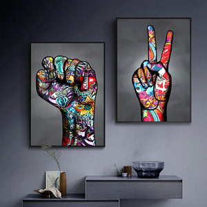 Balloon Dog Graffiti Canvas Painting Nordic Pop Style Decorative Poster Living Room Wall Art Prints Modern Home Decor Aesthetic acacuss
