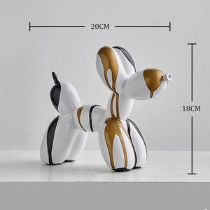 Balloon Dog Statue Resin Statue Sculpture Creative Animal Nordic Home Decoration Accessories for Living Room Animal Figures acacuss