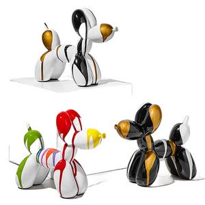 Balloon Dog Statue Resin Statue Sculpture Creative Animal Nordic Home Decoration Accessories for Living Room Animal Figures acacuss