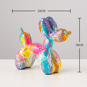 Balloon Dog Statue Resin Statue Sculpture Creative Animal Nordic Home Decoration Accessories for Living Room Animal Figures acacuss
