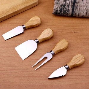 Bamboo Cheese Board Set With Cheese Knife Portable Outdoor Dinner Plates Hotel Restaurant Decoration Accessories Bread Tray set acacuss