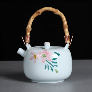 Bamboo Handle Teapot acacuss