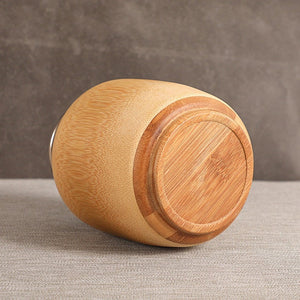 Bamboo Kitchen Vintage Storage cookie & Sugar jar acacuss