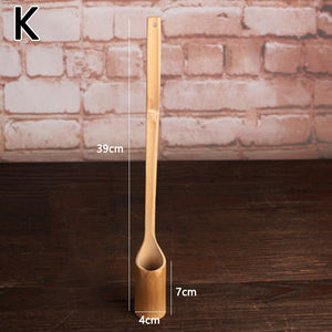 Bamboo Wooden Tea Scoop Ceremony Table Decor Japanese for Home Garden Tea Ceremony Bathroom Sauna Scoops Teaware Kitchen Tool acacuss