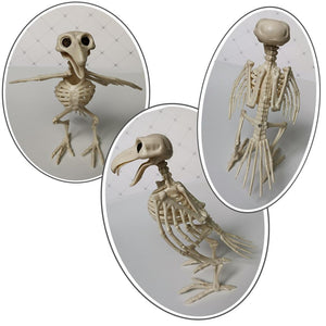 Bat Mouse Crow Skeleton Bones Halloween Animal Horror Frightening Ornaments Hallowmas Creepy Decoration Props Party acacuss