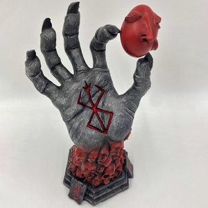 Berserk Hand of God Ornaments Skull hand Sculpture Fun Resin Statue Desktop Bookshelf Decoration Halloween Crafts Gifts acacuss