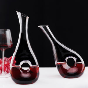 Big Decanter Handmade Snail Wine Decanter Creative Crystal Glass Wine Decanter Oblique Mouth Wine Dispenser acacuss