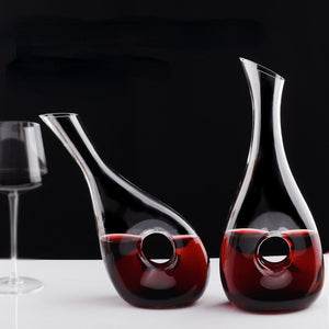 Big Decanter Handmade Snail Wine Decanter Creative Crystal Glass Wine Decanter Oblique Mouth Wine Dispenser acacuss