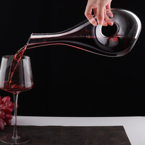 Big Decanter Handmade Snail Wine Decanter Creative Crystal Glass Wine Decanter Oblique Mouth Wine Dispenser acacuss