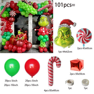 Big Gingerbread Man Balloon Xmas Balloon Toy Christmas Balloon Latex Balloon Christmas Party Decoration New Year 2023 Supplies acacuss