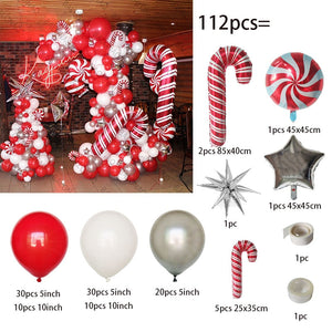 Big Gingerbread Man Balloon Xmas Balloon Toy Christmas Balloon Latex Balloon Christmas Party Decoration New Year 2023 Supplies acacuss