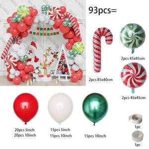 Big Gingerbread Man Balloon Xmas Balloon Toy Christmas Balloon Latex Balloon Christmas Party Decoration New Year 2023 Supplies acacuss