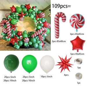 Big Gingerbread Man Balloon Xmas Balloon Toy Christmas Balloon Latex Balloon Christmas Party Decoration New Year 2023 Supplies acacuss