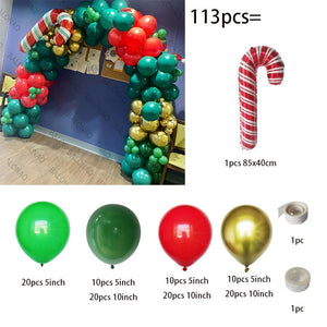 Big Gingerbread Man Balloon Xmas Balloon Toy Christmas Balloon Latex Balloon Christmas Party Decoration New Year 2023 Supplies acacuss
