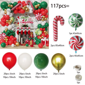 Big Gingerbread Man Balloon Xmas Balloon Toy Christmas Balloon Latex Balloon Christmas Party Decoration New Year 2023 Supplies acacuss