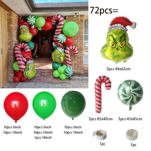 Big Gingerbread Man Balloon Xmas Balloon Toy Christmas Balloon Latex Balloon Christmas Party Decoration New Year 2023 Supplies acacuss