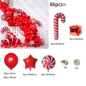 Big Gingerbread Man Balloon Xmas Balloon Toy Christmas Balloon Latex Balloon Christmas Party Decoration New Year 2023 Supplies acacuss