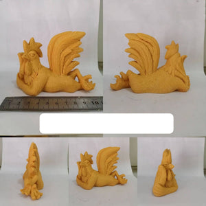 Big Rooster White Planking Creative Desktop Decoration Home Decoration Resin Craft acacuss