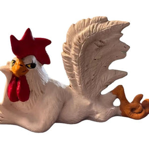 Big Rooster White Planking Creative Desktop Decoration Home Decoration Resin Craft acacuss