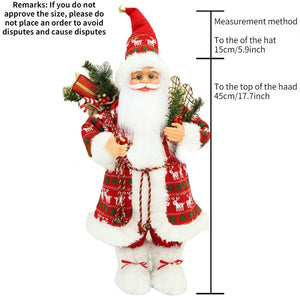 Big Santa Claus Dolls Xmas Pendants 2024 New Year Merry Christmas Tree Decor for Home Kids Naviidad Presents Noel Gifts Natal acacuss