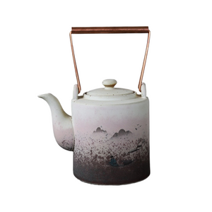 Big capacity ceramic teapots mountain kettle chinese tea pot 400ml acacuss