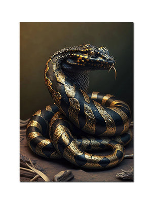 Black And Gold King Animals Monkey Bee Snake Scorpion Lion Canvas Painting Crown Poster Print For Living Room Home Decoration acacuss