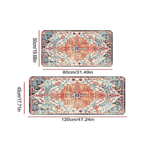 Bohemian European Classic Household Anti-slip Water Absorbent Floor Mat Restaurant Kitchen Anti Slip Anti-Fouling Retro Carpet acacuss