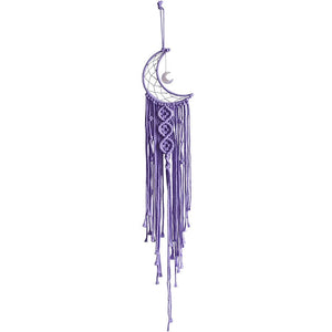 Bohemian Moon Dream Catcher With Light or Without Light,Tassel Macrame Dreamcatcher Gifts for Girl,Wall Hanging Home Decor acacuss