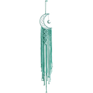 Bohemian Moon Dream Catcher With Light or Without Light,Tassel Macrame Dreamcatcher Gifts for Girl,Wall Hanging Home Decor acacuss