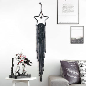 Bohemian Moon Dream Catcher With Light or Without Light,Tassel Macrame Dreamcatcher Gifts for Girl,Wall Hanging Home Decor acacuss