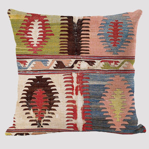 Bohemian Patterns Linen Cushions Case Multicolors Abstract Ethnic Geometry Print Decorative Pillows Case Living Room Sofa Pillow acacuss